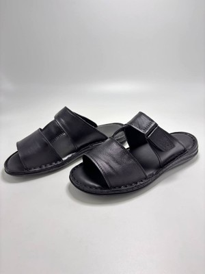 Peker Y3  Derı  Erkek Terlık  Sıyah