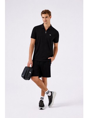 Ellesse M-6SM5048-BK Erkek Polo Yaka Siyah Tshirt