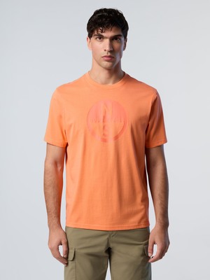 North Sails Regular Fit Logo Baskılı %100 Pamuk Bisiklet Yaka Tişört