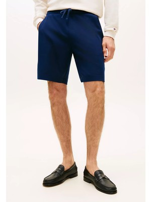 Tommy Hilfiger Erkek Regular Fit Esnek Pamuklu Örgü Kumaş Lacivert Şort MW0MW42884-DCC
