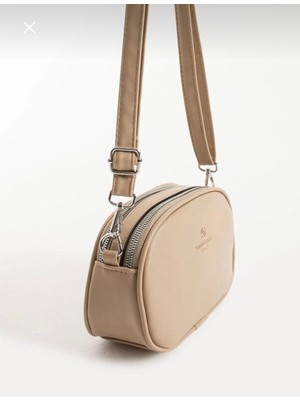 Black Kadın Suni Deri Çapraz Askılı 2 Gözlü Omuz Çantası