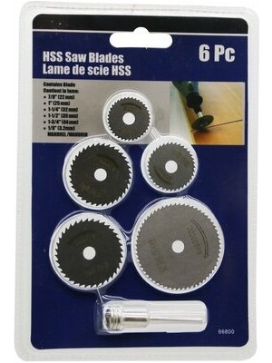 Go İthalat 6 Parça Mini Yuvarlak Testere Bıçakları 22---44MM (5491)