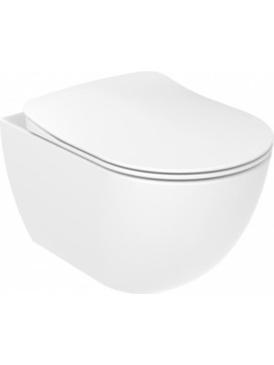 Creavit FE320 Free Kanallı Asma Klozet ve Yavaş Kapanan Klozet Kapağı - Beyaz