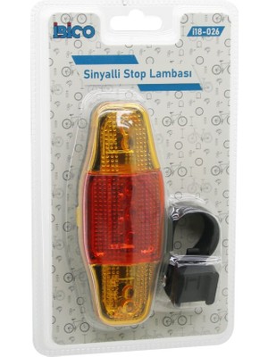 Go İthalat Bisiklet  Stop Lambası   Sinyalli   Pilli (5491)