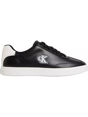 Calvin Klein Erkek Düşük Bilekli Ck Logo Detaylı Rahat Tabanlı Siyah Sneaker HM0HM02124-0GM