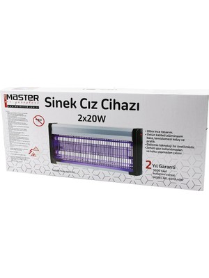Go İthalat 40W Lüx Kasa - Beyaz Kutu 2X20W Sinek Öldürücü Cız Makine Sd-70 (5491)