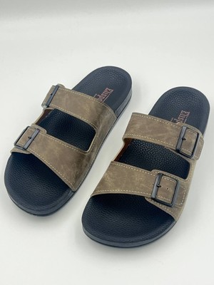 Elispoly Erkek Vizon Çift Tokalı Ultra Hafif Günlük Şık Terlik