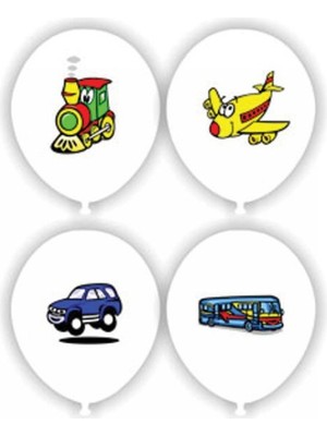 Vatan Balon Taşıt Desenli Vt925 (100 Lü Paket)