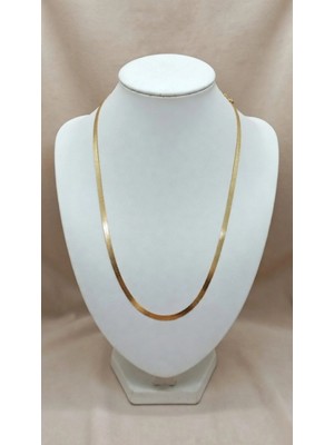 Bella Italyan Ezme Zincir Gold Rengi Çelik Kolye