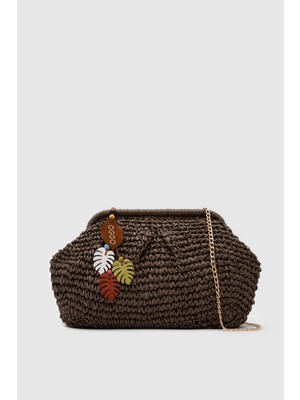 Oggo Hasır Midium Clutch & Çapraz Çanta