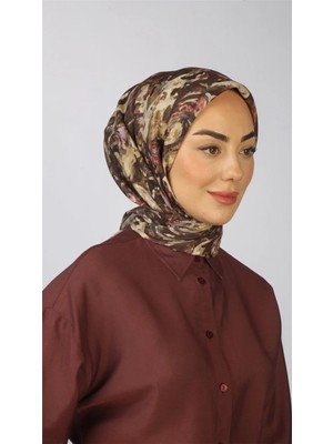 Lo'cella Pamuklu Soft Eşarp 4553-2 Vizon Kahve