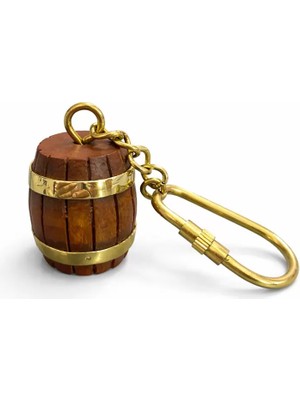 Fta Ticaret Pirinç Fıçı Anahtarlık