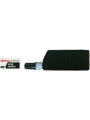 Rotring Rapido Kalem Mürekkebi 23 Ml. Siyah S0194660