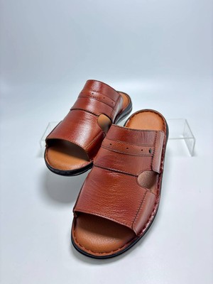 Peker Y8  Derı  Erkek Terlık Taba