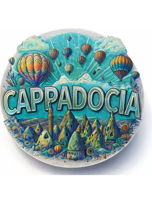 Zenvia Kapadokya Temalı Silikon Buzdolabı Magneti Model 6