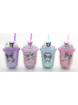 MiraLive Kuromi Figürlü Pipetli Kapaklı Kupa Bardak