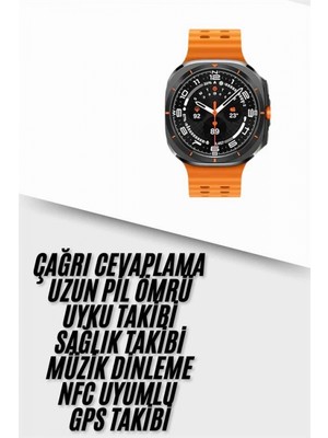 MiraLive Yeni Nesil Çağrı Cevaplayabilen 47 mm Titreşimli Çok Fonksiyonlu Akıllı Saat