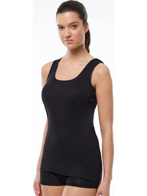 Amora Fancy Clothing Star 711 Ribana Kalın Askılı Bayan Atlet