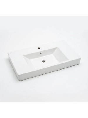 Ideal Standard - Plain Tezgah Üstü Lavabo Dolap Uyumlu 90X45 cm Beyaz Outlet - 2587-