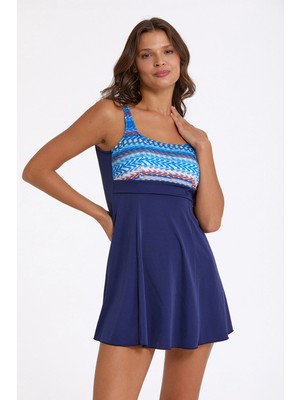 Amora Fancy Clothing Argento 0341-3017 Kadın Elbiseli Mayo