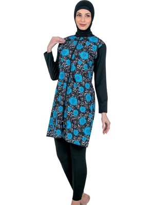 Amora Fancy Clothing Fantasy 3121 Bayan Desenli Tesettür Mayo