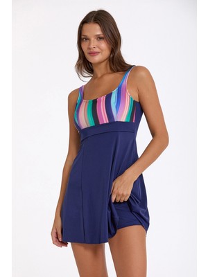 Amora Fancy Clothing Argento 0341-3016 Kadın Elbiseli Mayo