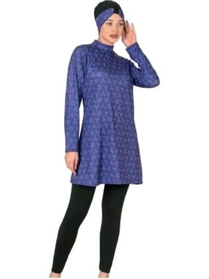 Amora Fancy Clothing Fantasy 3409 Bayan Desenli Tesettür Mayo