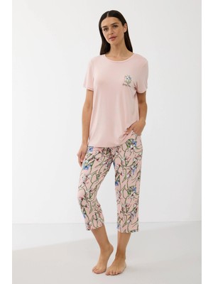 Amora Fancy Clothing Anıl 11665 Kadın T-Shirt ve Pantalon Takım