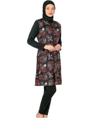 Amora Fancy Clothing Fantasy 3435 Bayan Desenli Tesettür Mayo