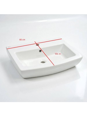 Ideal Standard - Plain Tezgah Üstü Lavabo 66X50 cm Beyaz Outlet - Z251101-
