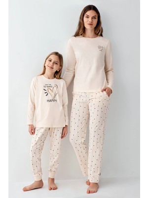 Amora Fancy Clothing Arnetta 3434-G Kız Çocuk Uzun Kol Pijama Takım