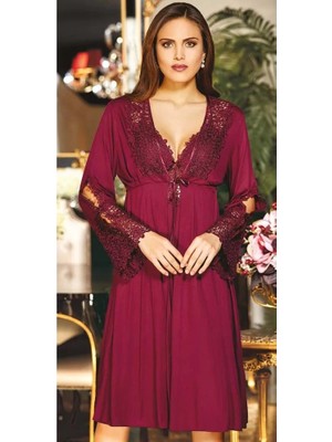 Amora Fancy Clothing Jeremi 561 Penye 6'lı Gecelik Sabahlık Takım