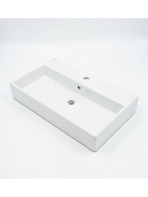 Ideal Standard - Tezgah Üstü Lavabo Batarya Delikli 70X42 cm Beyaz Outlet - Z250801-