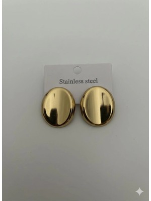 Bella Kadın Badem Model Paslanmaz Çelik Küpe