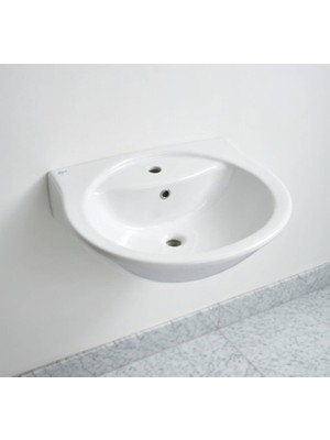 Ideal Standard - Lavabo Batarya Delikli 50X60 cm Beyaz Outlet - G906861-