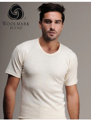 Amora Fancy Clothing Hasyün 100 Erkek Yün Fanila Kısa Kol