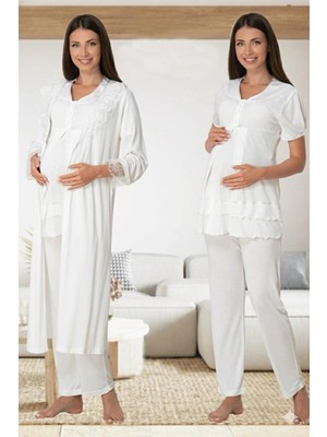 Amora Fancy Clothing Effortt 8024 Sabahlıklı Lohusa Pijama