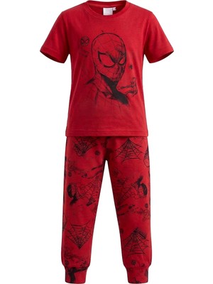Remsa Erkek Çocuk Pamuk Penye Pijama Takımı 4298 Kırmızı