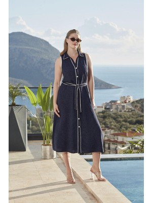 Cossy By Aqua Kadın Lacivert Elbise 26808