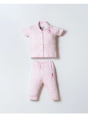 U.S. Polo Assn. U.s Polo Assn. Kız Bebek Gömlek Pijama Takım - Ekru