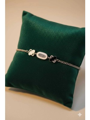 Bella Kadın Taşlı Paslanmaz Çelik Şık Bileklik