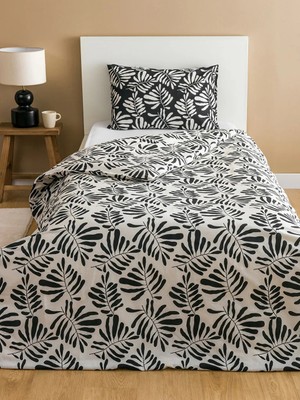 LC Waikiki Lcw Home Yaprak Desenli Tek Kişilik Nevresim Seti