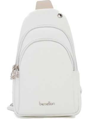 Benetton BNT_1809 30X20X8 Vücut Beyaz Kadın Çanta
