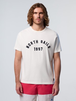 North Sails Comfort Fit Nakış Işlemeli Bisiklet Yaka Organik Pamuk Tişört