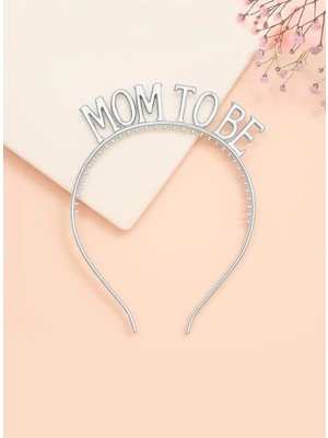 Parti Adresi Mom To Be Taç Mika Plastik Baby Shower Tacı Gümüş