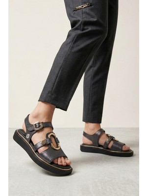 Mammamia D26YS-5290 Kadın Deri Sandalet