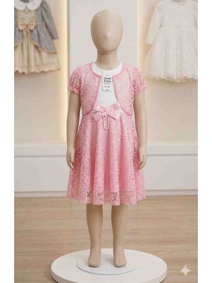 Dodi Petto Tül Detaylı Kız Çocuk Elbisesi (7-9 Yaş)