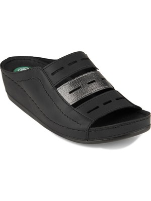 Muya , 36210-UPEO , Anatomik Taban Jel Destekli Topuk Dikeni Dört Mevsim Kadın Terlik