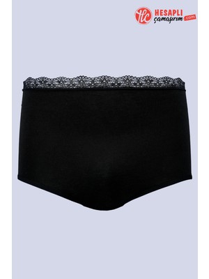 Bolero Premium Kadın Dantelli 3'lü Pamuklu Rahat Nefes Alabilen Kumaş Yüksek Bel Külot