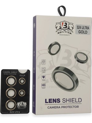Buğz Samsung Galaxy S24 Ultra Bilvis Titan Kamera Lens - Gold